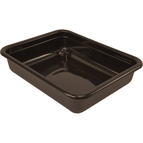 All-Purpose Flat-Bottom Storage Tub, 5" H x 15" D x 20" L, Plastic, Brown EastCoast Offshore Supplies