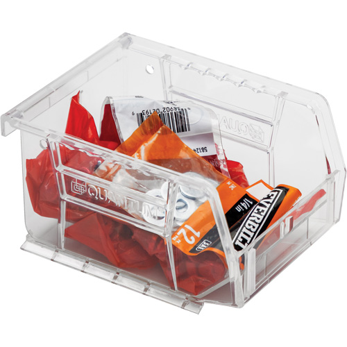 Crystal Clear Ultra Bins, 4-1/8" W x 3" H x 5-3/8" D, Clear EastCoast Offshore Supplies