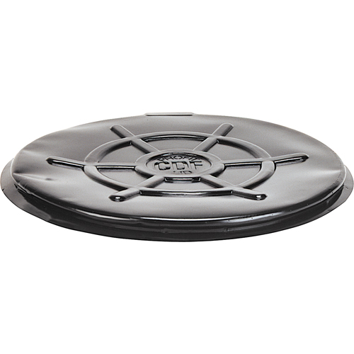 Couvercles protecteurs pour barils, Dessus ferm&eacute;, Convient aux 55 gal. US (45 gal. imp.), Noir EastCoast Offshore Supplies