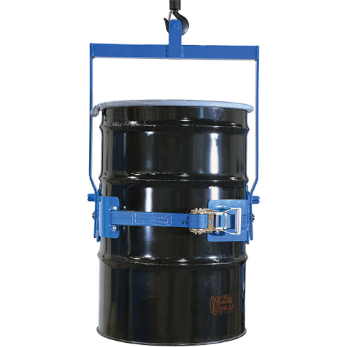 Ensemble de l&egrave;ve-baril manuel inclinable, Baril de 55 gal. US (45 gal. imp.), Capacit&eacute; 800 lb/363 kg EastCoast Offshore Supplies