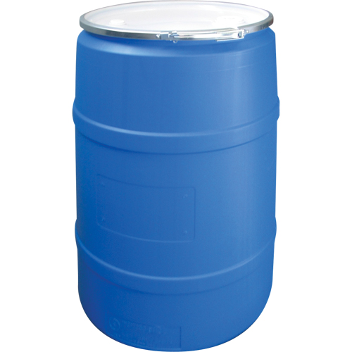 Polyethylene Drums, 55 US gal (45 imp. gal.), Open Top, Blue EastCoast Offshore Supplies