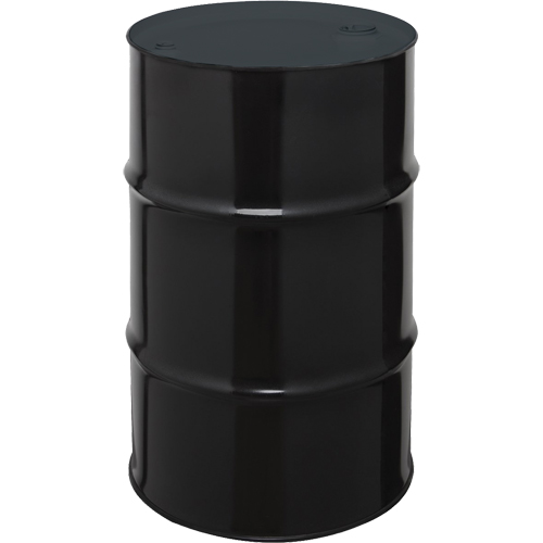 Barils en acier, 55 gal. US (45 gal. imp.), Non doubl&eacute;, Noir, Dessus ferm&eacute;, 1A1/X1.8/300, Calibre 20 EastCoast Offshore Supplies