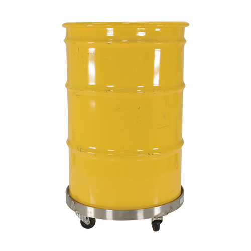 Drum Dollies, Stainless Steel, 800 lbs. Capacity, 23-1/4" Diameter, Rubber Casters EastCoast Offshore Supplies