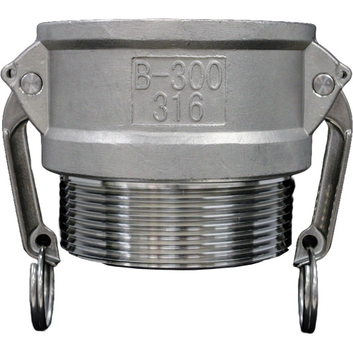 Cam & Groove Coupling, Stainless Steel, Type B, 1-1/4", Male NPT, 250 PSI EastCoast Offshore Supplies