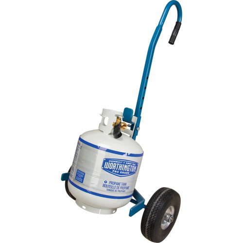 Cylinder Cart, Flat-Free Wheels, 15-1/2" W x 14-1/4" L Base, 600 lbs. EastCoast Offshore Supplies