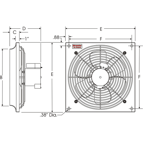 All Purpose Wall Fans, Commercial, 2 Speed, 16" Diameter EastCoast Offshore Supplies