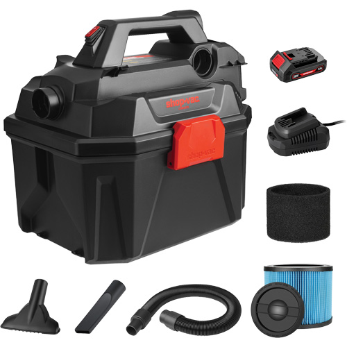 Cordless Wet/Dry Vacuum, 20 V, 2 Gal. Capacity EastCoast Offshore Supplies