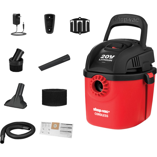 Cordless Wet/Dry Vacuum, 20 V, 1 gal. Capacity EastCoast Offshore Supplies