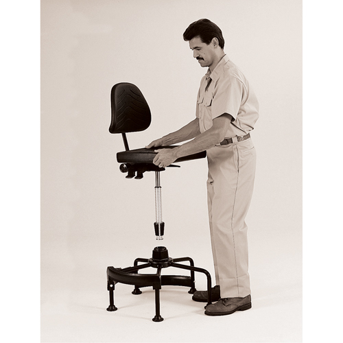 Industrial Stool, Stationary, Adjustable Height, 250 lbs. Capacity EastCoast Offshore Supplies