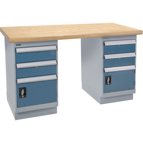 Pre-Designed Workbench, Dual Drawers, 2500 lbs. Cap., 72" W x 30" D, 34" H EastCoast Offshore Supplies