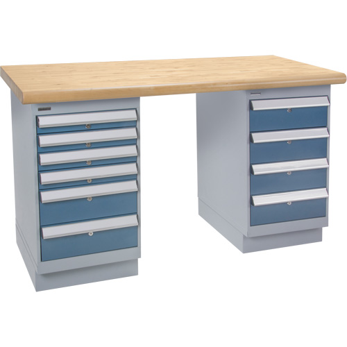 Heavy-Duty Workbench, Dual Drawers, 1500 lbs. Cap., 60" W x 36" D, 34" H EastCoast Offshore Supplies