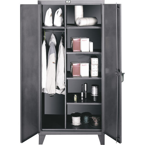 Wardrobe/Storage Cabinets, Steel, 60" W x 24" D x 72" H, Grey EastCoast Offshore Supplies
