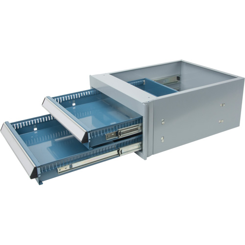 &eacute;tabli &agrave; deux tiroirs, Acier, 18" la x 21" p x 9" h EastCoast Offshore Supplies