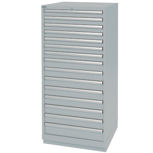 Drawer Cabinets, 15 Drawers, 28-1/4" W x 28-1/2" D x 59-1/2" H, Grey EastCoast Offshore Supplies