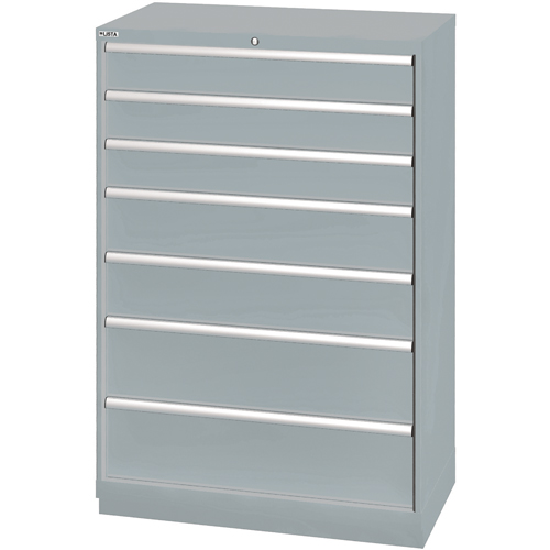 Drawer Cabinets, 7 Drawers, 40-1/4" W x 22-1/2" D x 59-1/2" H, Grey EastCoast Offshore Supplies