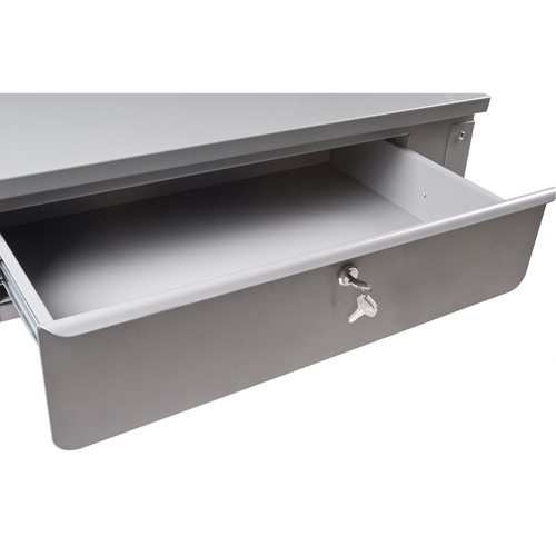 Wall-Mounted Shop Desk, 34-1/2" W x 28" D x 31" H, Grey EastCoast Offshore Supplies