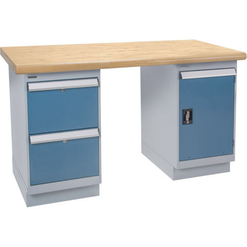 Workbench, Door & Drawers, 2500 lbs. Cap., 72" W x 36" D, 34" H EastCoast Offshore Supplies
