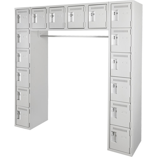 Assembled Archettes Clean Line Economy Lockers, 16 -tier, Bank of 3, 18" x 72" x 12", Steel EastCoast Offshore Supplies
