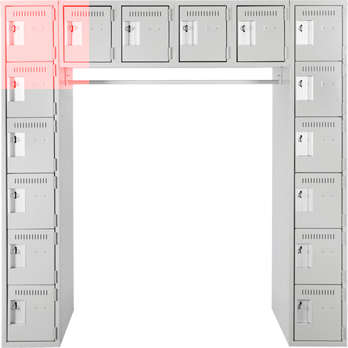 Assembled Archettes Clean Line Economy Lockers, 16 -tier, Bank of 3, 18" x 72" x 12", Steel EastCoast Offshore Supplies