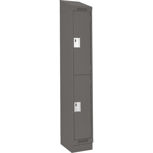 Casiers Clean Line, 2 niveaux, 12" x 18" x 82", Acier, Charbon, Rivet (assembl&eacute;) EastCoast Offshore Supplies