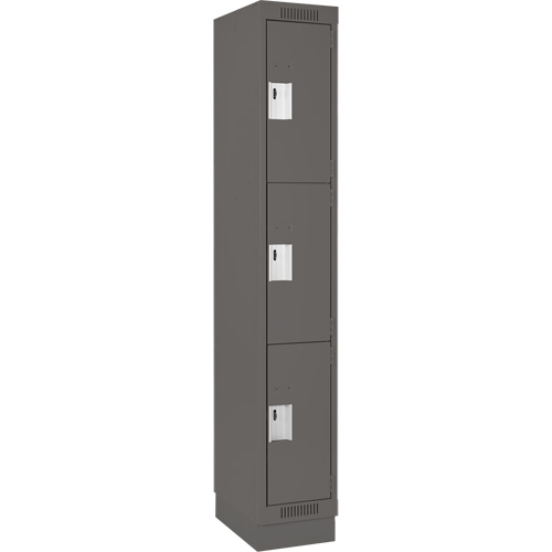 Casiers Clean Line, 3 niveaux, 12" x 18" x 76", Acier, Charbon, Rivet (assembl&eacute;) EastCoast Offshore Supplies