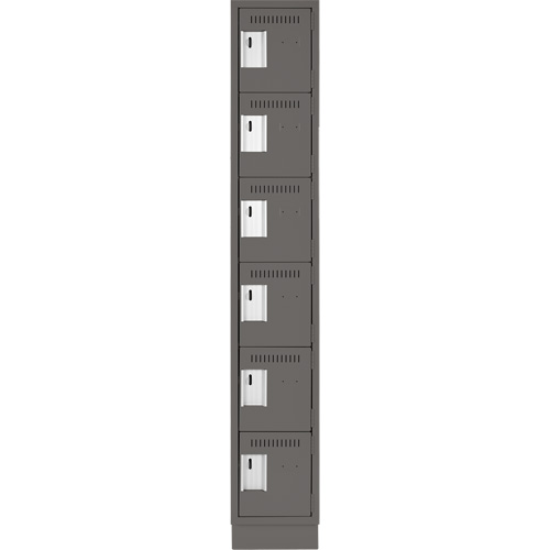 Petits casiers Clean Line, 6 niveaux, 12" x 18" x 76", Acier, Charbon, Rivet (assembl&eacute;) EastCoast Offshore Supplies