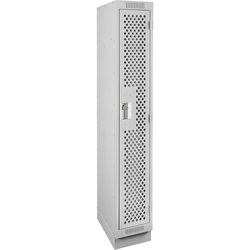 Clean Line Lockers, 12" x 15" x 76", Steel, Grey, Rivet (Assembled), Perforated EastCoast Offshore Supplies