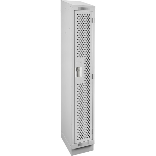 Clean Line Lockers, 12" x 18" x 82", Steel, Grey, Rivet (Assembled), Perforated EastCoast Offshore Supplies