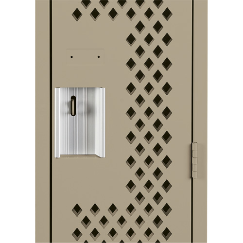 Clean Line Lockers, Bank of 3, 36" x 12" x 72", Steel, Beige, Rivet (Assembled), Perforated EastCoast Offshore Supplies