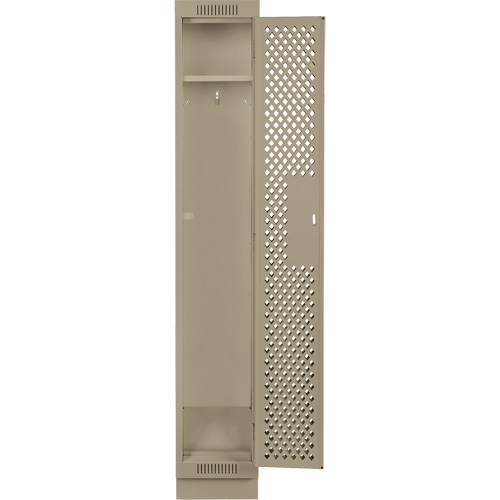 Clean Line Lockers, 12" x 15" x 76", Steel, Beige, Rivet (Assembled), Perforated EastCoast Offshore Supplies