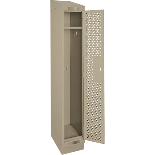 Clean Line Lockers, 12" x 18" x 82", Steel, Beige, Rivet (Assembled), Perforated EastCoast Offshore Supplies
