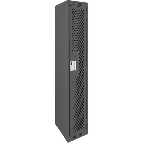 Clean Line Lockers, 12" x 15" x 72", Steel, Charcoal, Rivet (Assembled), Perforated EastCoast Offshore Supplies
