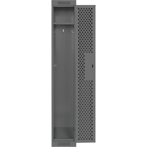Clean Line Lockers, 12" x 15" x 72", Steel, Charcoal, Rivet (Assembled), Perforated EastCoast Offshore Supplies
