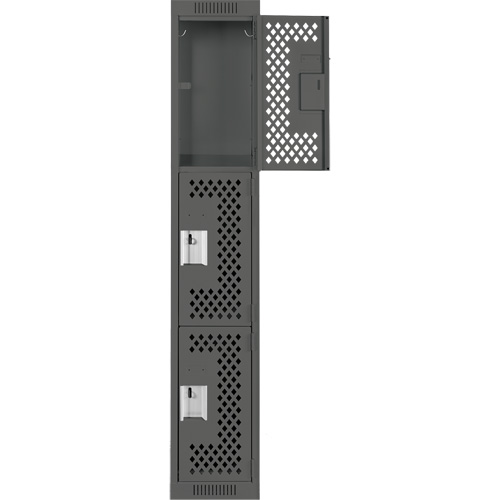 Casiers Clean Line, 3 niveaux, 12" x 12" x 72", Acier, Charbon, Rivet (assembl&eacute;), Perfor&eacute; EastCoast Offshore Supplies