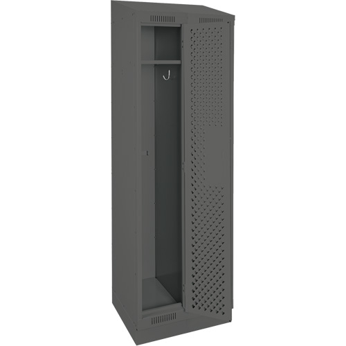 Clean Line Lockers, Bank of 2, 24" x 18" x 82", Steel, Charcoal, Rivet (Assembled), Perforated EastCoast Offshore Supplies