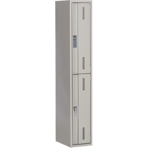Concorde Heavy-Duty Lockers, 2 -tier, 12" x 18" x 72", Steel, Grey, Welded (Assembled) EastCoast Offshore Supplies