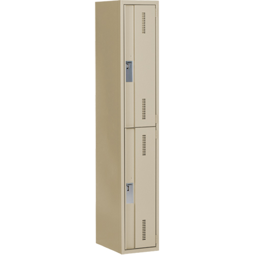 Concorde Heavy-Duty Lockers, 2 -tier, 12" x 18" x 72", Steel, Beige, Welded (Assembled) EastCoast Offshore Supplies