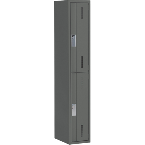 Concorde Heavy-Duty Lockers, 2 -tier, 12" x 18" x 72", Steel, Charcoal, Welded (Assembled) EastCoast Offshore Supplies
