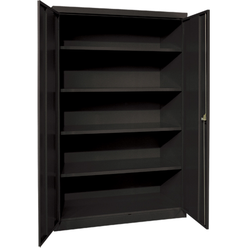 Armoires de rangement Hi-Boy profondes, Acier, 4 Tablettes, 72" h x 36" la x 24" P, Noir EastCoast Offshore Supplies