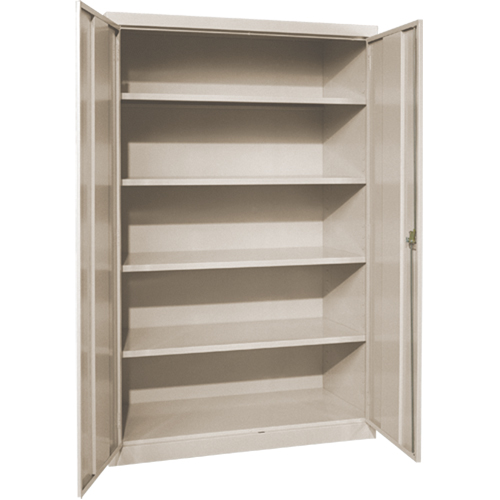Deep Hi-Boy Storage Cabinet, Steel, 4 Shelves, 72" H x 36" W x 24" D, Beige EastCoast Offshore Supplies