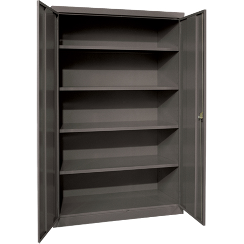 Deep Hi-Boy Storage Cabinet, Steel, 4 Shelves, 72" H x 36" W x 24" D, Charcoal EastCoast Offshore Supplies