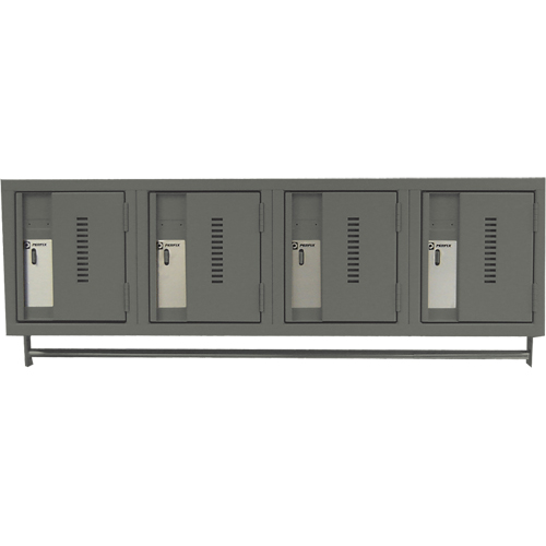 Wall Hung Lockers - Heavy Duty, Bank of 4, 18" x 12" x 12", Steel EastCoast Offshore Supplies
