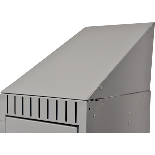 Dessus en pente, Bloc de 1, 18" p x 12" la x 10" ha, Gris, Acier EastCoast Offshore Supplies