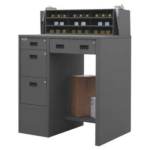 Bureau d'atelier, 39" la x 29" p x 53" h, Gris EastCoast Offshore Supplies