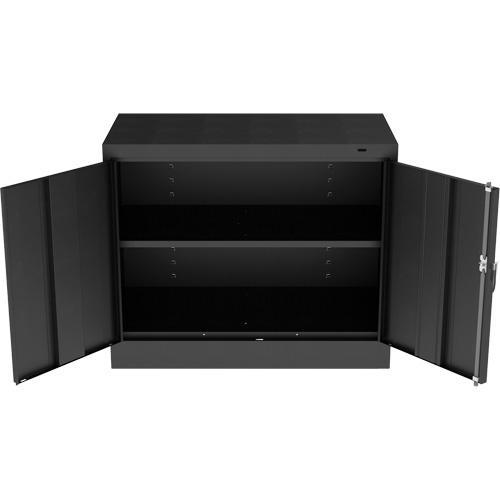 Armoire standard &agrave; hauteur de bureau, Acier, 30" h x 36" la x 18" P, Noir EastCoast Offshore Supplies
