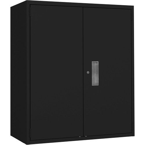 Lo-Boy Storage Cabinet, Steel, 2 Shelves, 42" H x 36" W x 18" D, Black EastCoast Offshore Supplies