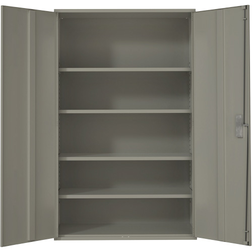 Extra Wide Hi-Boy Storage Cabinet, Steel, 4 Shelves, 72" H x 48" W x 24" D, Grey EastCoast Offshore Supplies
