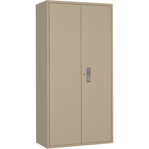 Armoire de rangements combin&eacute;s, Acier, 6 Tablettes, 72" h x 36" la x 18" P, Beige EastCoast Offshore Supplies