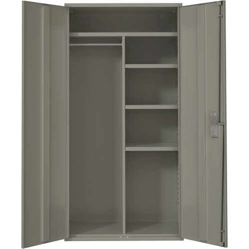 Armoire de rangements combin&eacute;s, Acier, 6 Tablettes, 72" h x 36" la x 18" P, Gris EastCoast Offshore Supplies