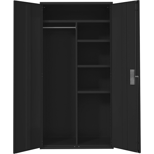 Combination Storage Cabinet, Steel, 6 Shelves, 72" H x 36" W x 18" D, Black EastCoast Offshore Supplies